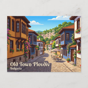 Old Town Plovdiv Bulgaria Postcard