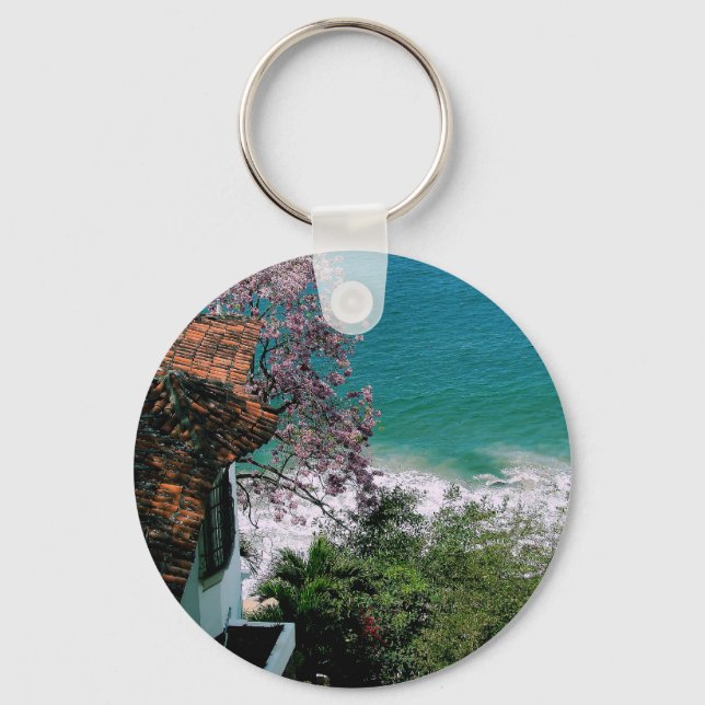 Old Town Puerto Vallarta Key Ring (Front)