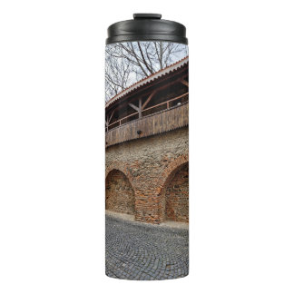 old town sibiu romania wall thermal tumbler