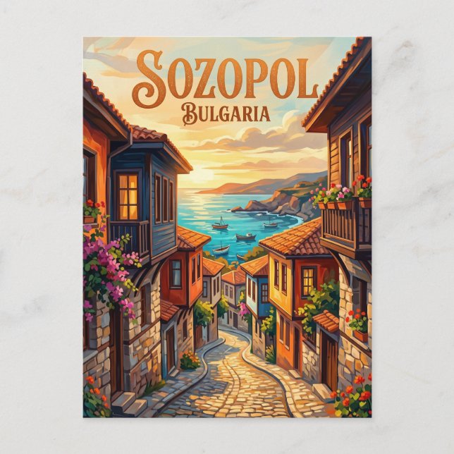 Old Town, Sozopol Bulgaria Postcard (Front)