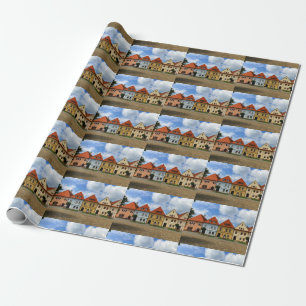 Old town square in Bardejov, Slovakia Wrapping Paper
