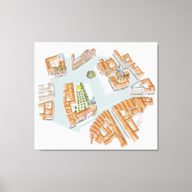 Old Town Square. Prague Czech Canvas Print (Front)