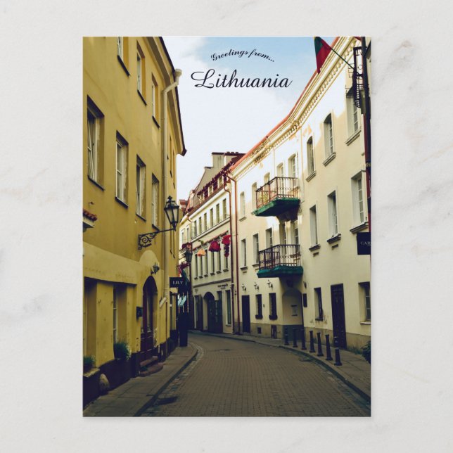 Old Town Vilnius Lithuania Postcard (Front)
