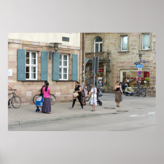 Old Town Windows Poster