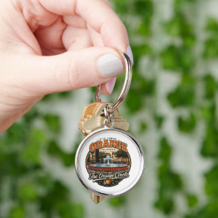 Old Towne Orange Key Chain. Ring