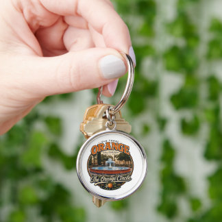 Old Towne Orange Key Chain. Ring