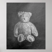 Old Toy original pastel drawing