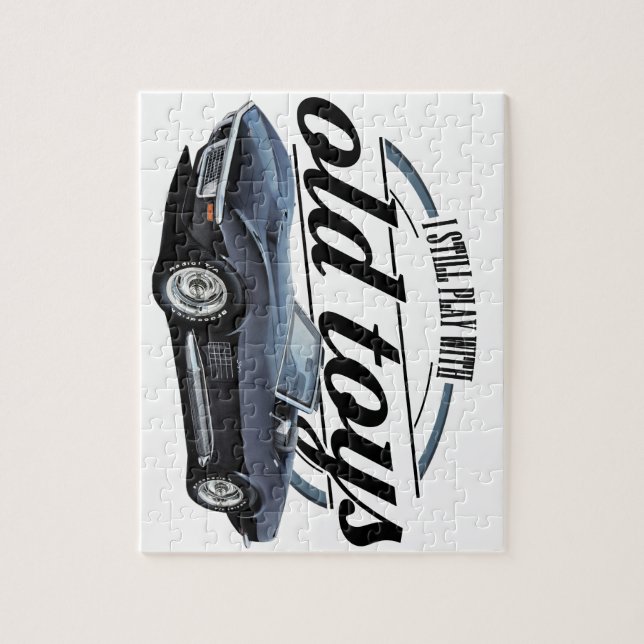 old toys black vette jigsaw puzzle (Vertical)