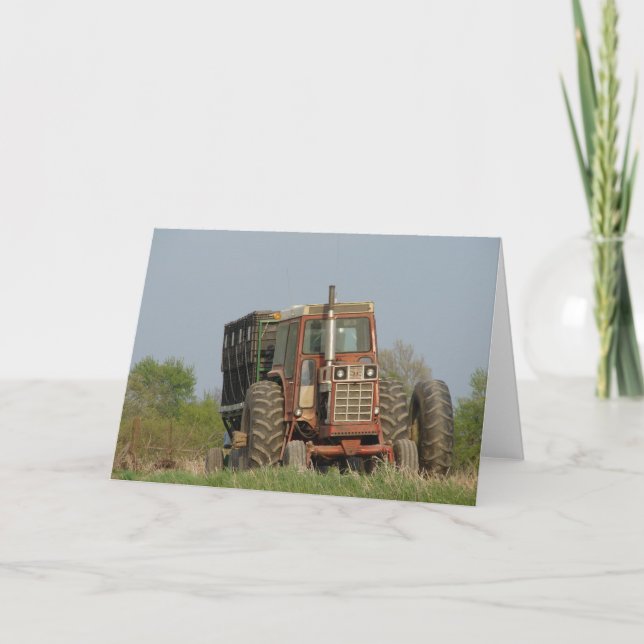 Old Tractor Card (Front)