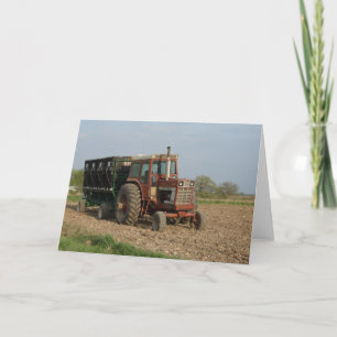 Old Tractor Card