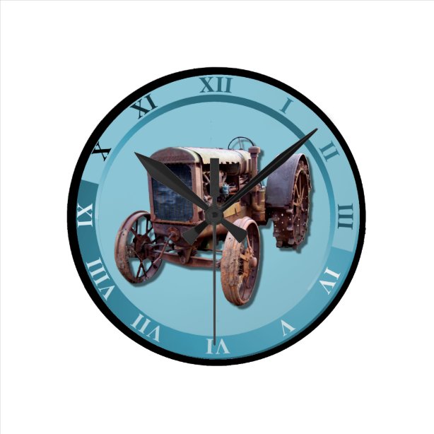 Tractor Wall Clocks Zazzle UK