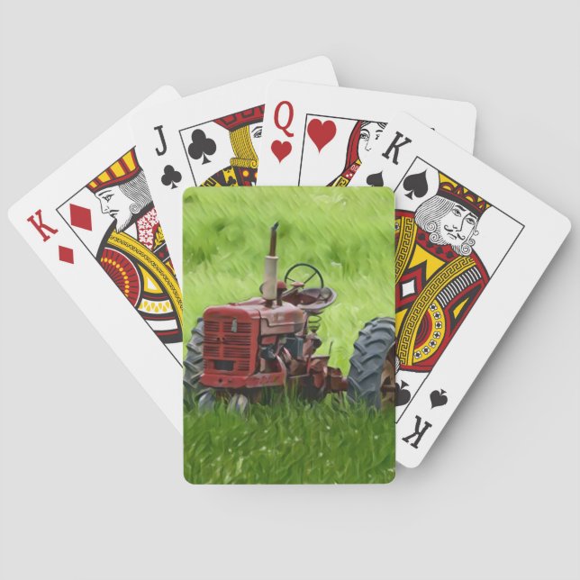 Old Tractor Playing Cards (Back)