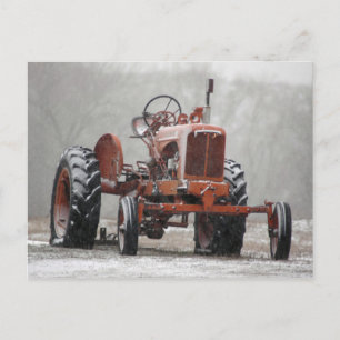 Old Tractor Postcard