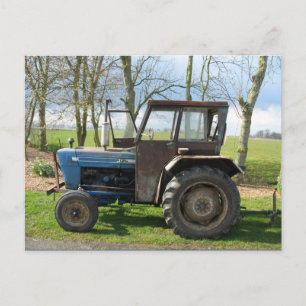 Old Tractor Postcard