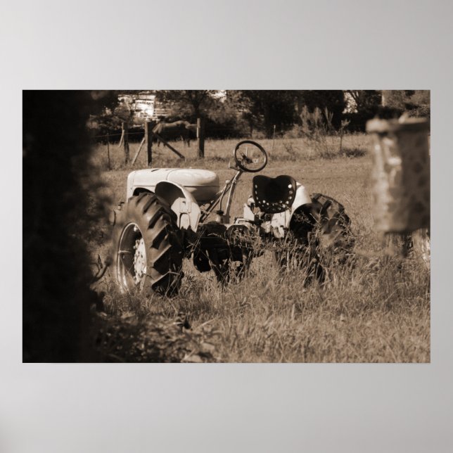 Old Tractor Print (Front)