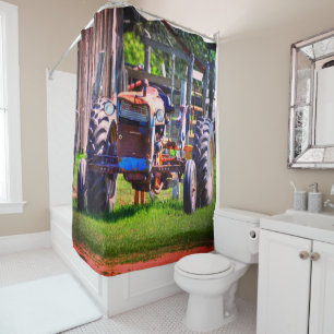 Old Tractor Shower Curtain