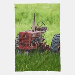 Old Tractor Tea Towel