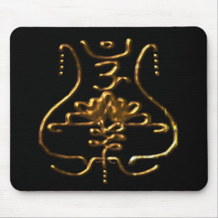 old traditional Buddhist symbolism Mouse Mat