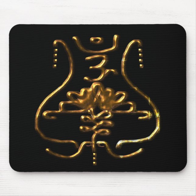 old traditional Buddhist symbolism Mouse Mat (Front)