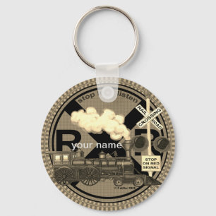 Old Train  keychain
