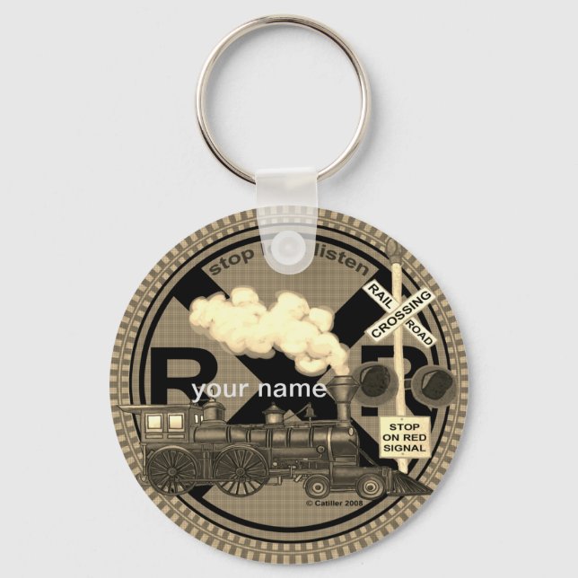 Old Train  keychain (Front)