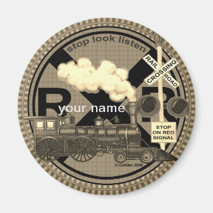 Old Train Magnet