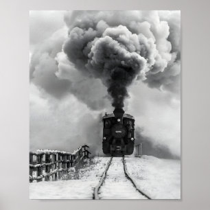 Old Train Poster