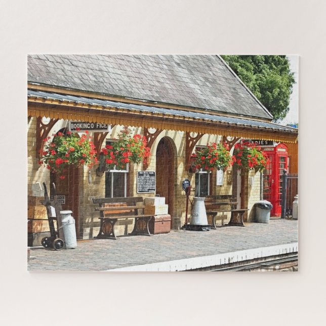 OLD TRAIN STATION JIGSAW PUZZLE (Horizontal)