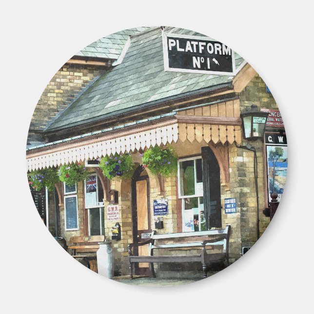 OLD TRAIN STATION MAGNET (Front)