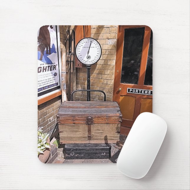 OLD TRAIN STATION MOUSE MAT (With Mouse)
