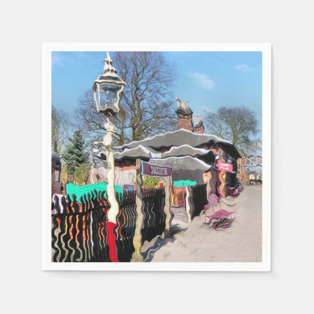 OLD TRAIN STATION NAPKIN (Front)