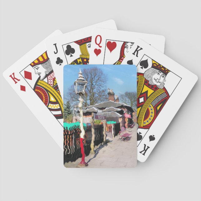 OLD TRAIN STATION PLAYING CARDS (Back)