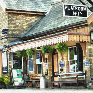OLD TRAIN STATION POSTER