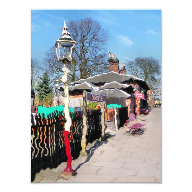 OLD TRAIN STATIONS PHOTO PRINT (Front)