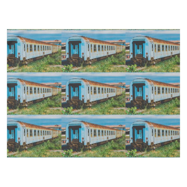 Old train tablecloth (Front (Horizontal))