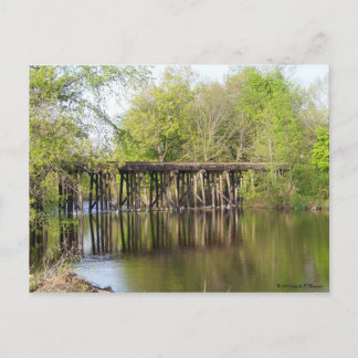 Old Train Trestle Postcard
