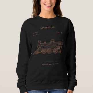 Old Trains Train Collector Vintage Steam Train Ex Sweatshirt