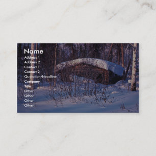 Old Trapper's Cabin Business Card