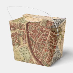Old Travel Maps Vintage Collage Favour Box