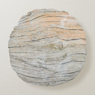 Old Tree Abstract Pattern Round Cushion