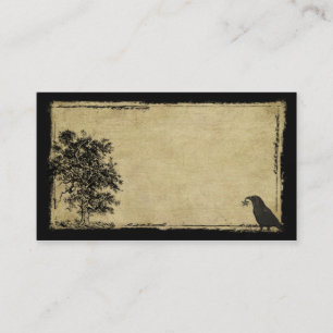 Old Tree, Crow & Star- Prim Biz Cards
