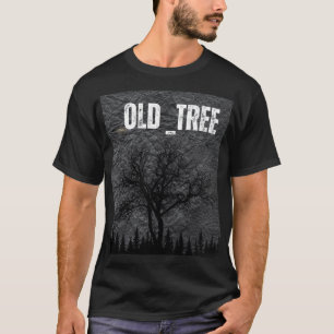 Old Tree Nature Silhouette - Vintage Bare Tree T-S T-Shirt
