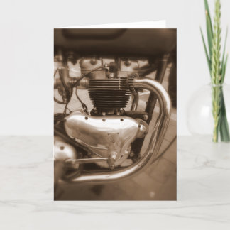 Old Triumph Engine Card