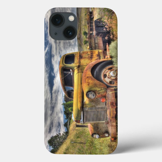 Old truck abandoned in field Case-Mate iPhone case (Back)