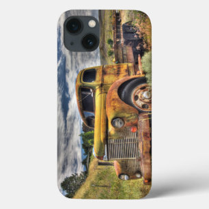 Old truck abandoned in field iPhone 13 case