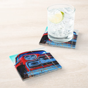 Old Truck Glass Coaster