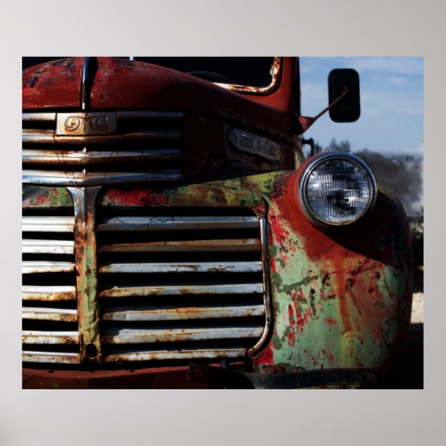 Old Truck Grill Poster (Front)