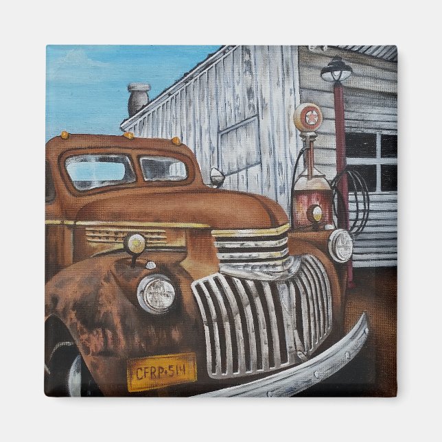 Old Truck Magnet (Front)