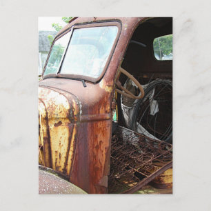 Old Truck No Door Postcard