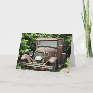 Old Truck Photography Card